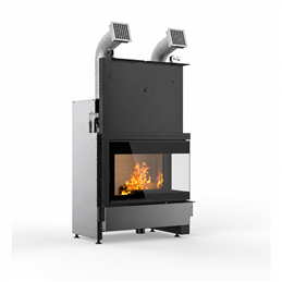 Palazzetti Ecomonoblocco WTX 80 Corner L / R 17.9 kW Wood Fireplace