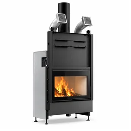 Caminetto a legna Palazzetti Ecomonoblocco WTX 90 Frontale 19,1 kW – 5 Stelle