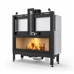 Palazzetti Ecomonoblocco MX 25:9 Front 14.1 kW Panoramic Wood Fireplace