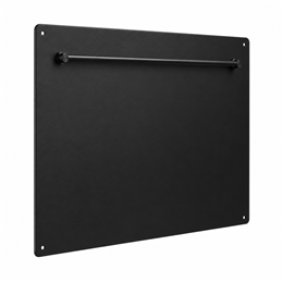 De Marinis PAR black steel splashback for wood-burning cookers - wall protection