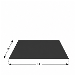Pedana salvapavimento quadrata De Marinis SDPQ800X800 in acciaio nero 800x800 mm