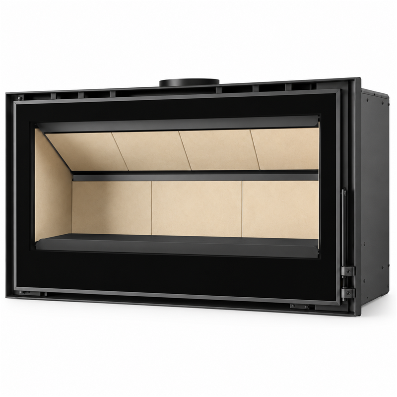 Moretti Design KORIN 1000 Wood Insert – 9.5 kW, Large Firebox