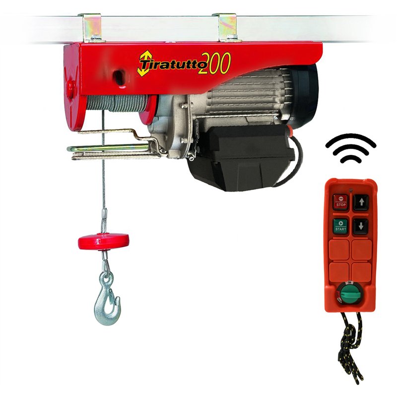 L’Europea Tiratutto TT200 Electric Hoist with Radio Remote Control – 200 kg, 18 m