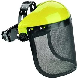 Protective aluminum mesh visor