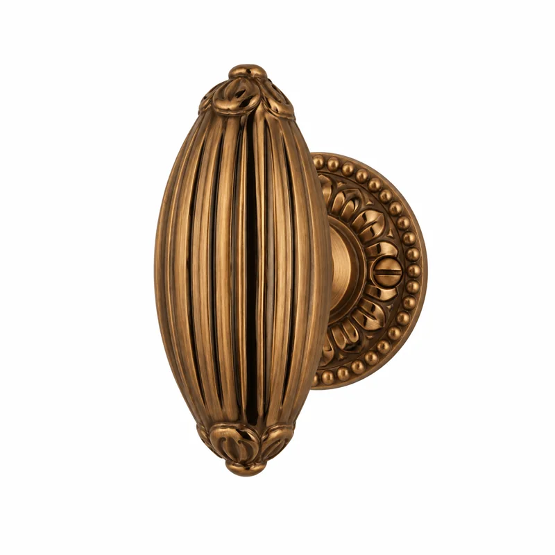 Colombo Design Louis XVI KLU15R – Pomolo Girevole per Porta su Rosetta in Ottone Antologhia