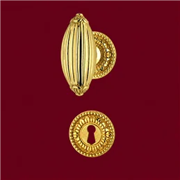 Colombo Design Louis XVI KLU15R – Brass Revolving Door Knob on Rose, Antologhia