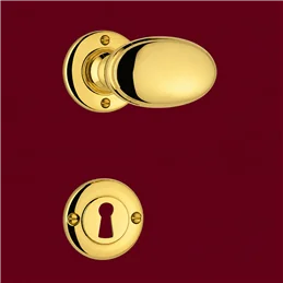 Colombo Design Ottocento KOT15R – Pomolo Girevole per Porta su Rosetta in Ottone Antologhia
