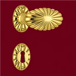 Colombo Design Versailles KLU25R – Brass Revolving Door Knob on Rose, Antologhia