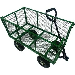 Carrello da giardino VIGOR CIRCE – 4 ruote sterzanti, portata 300 kg