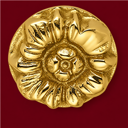 Colombo Design Roma KSE119 – Ø 26.5 mm Brass Furniture Knob, Antologhia