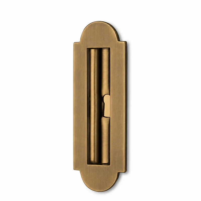 Colombo Design Ottocento KOT111CF – Brass Flush Handle with Keyhole, Antologhia