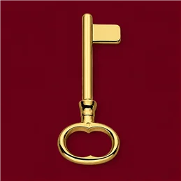 Colombo Design Settecento KSE14 – Chiave Non Cifrata per Porta Interna in Ottone Antologhia