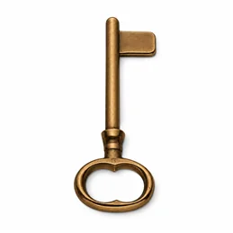 Colombo Design Settecento KSE14 – Uncut Brass Interior Door Key, Antologhia