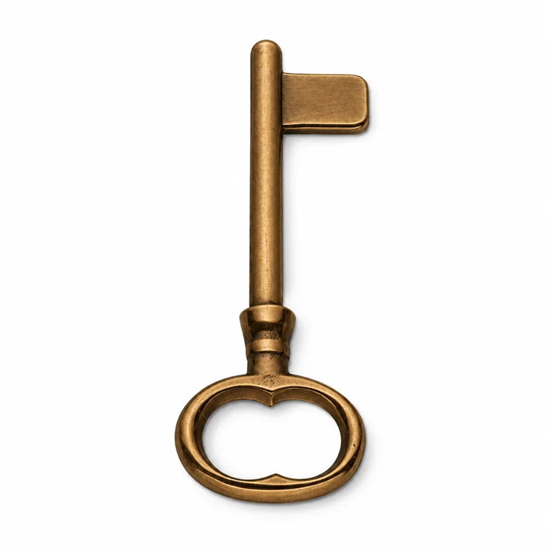 Colombo Design Settecento KSE14 – Chiave Non Cifrata per Porta Interna in Ottone Antologhia