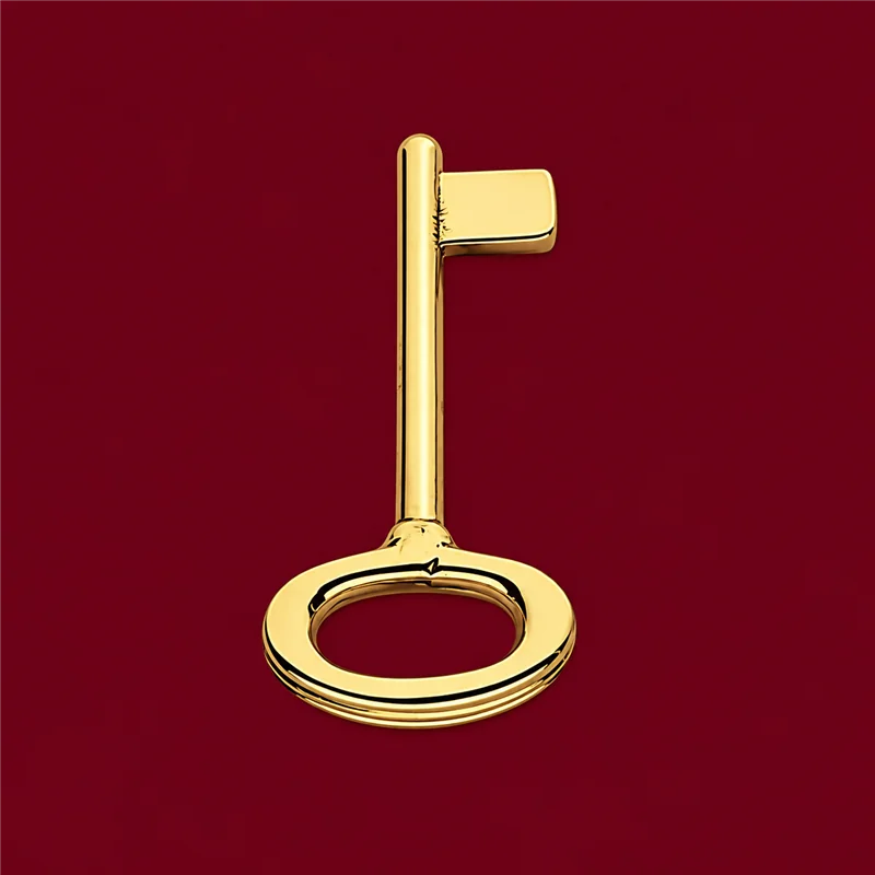 Colombo Design Louis XVI KLU14 – Chiave Non Cifrata per Porta Interna in Ottone Antologhia