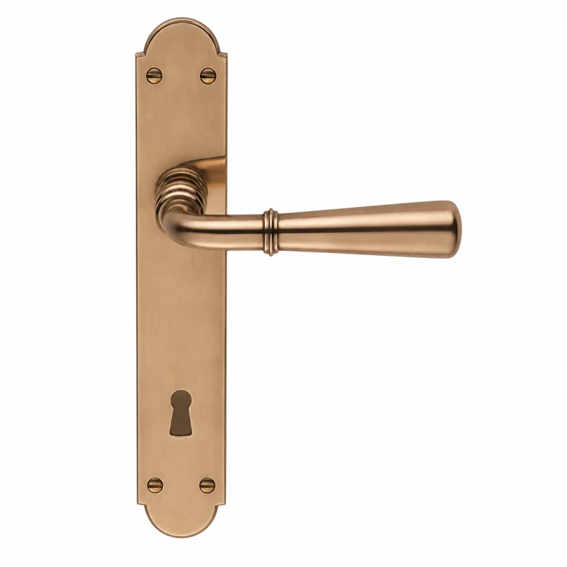 Colombo Design Accademia KAC11PB – Brass Door Handle on Plate, Antologhia
