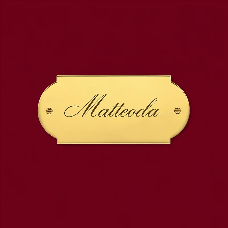 Ottocento Antologhia Targa ottone KOT118