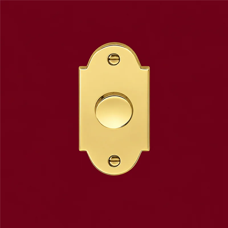 Colombo Design Ottocento KOT418 – Brass Door Bell with Electric Button, Antologhia