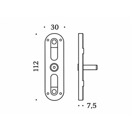 Colombo Design KGRATZ Gratz mechanism for window cremone handle