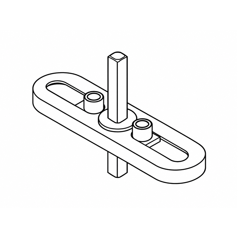 Movimento Gratz-7 con boccole per cremonese finestra Colombo Design KGRATZ-7CB