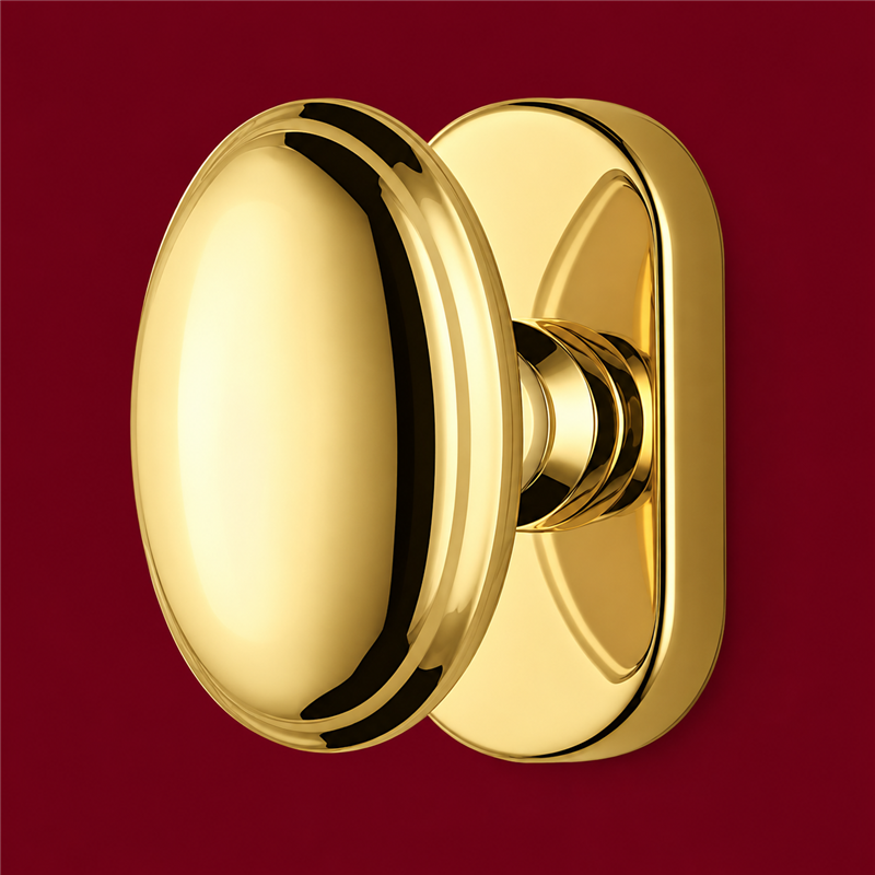 Colombo Design Accademia KAC12 CRDK – Brass Tilt-and-Turn Window Handle on Oval Rose