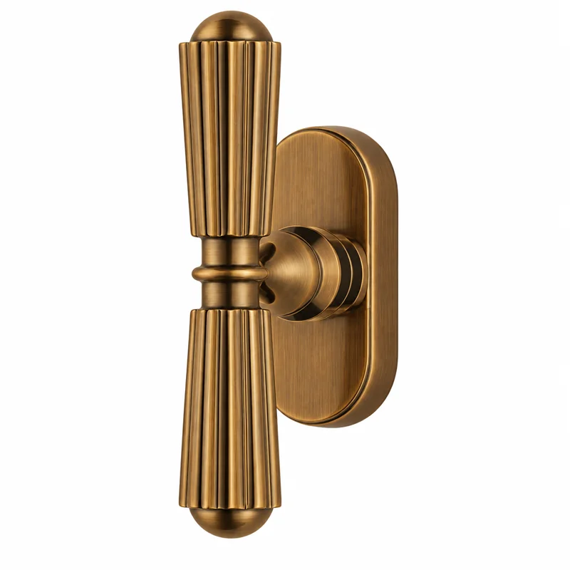 Colombo Design Capri KCR12 CRDK – Brass Tilt-and-Turn Window Handle on Oval Rose