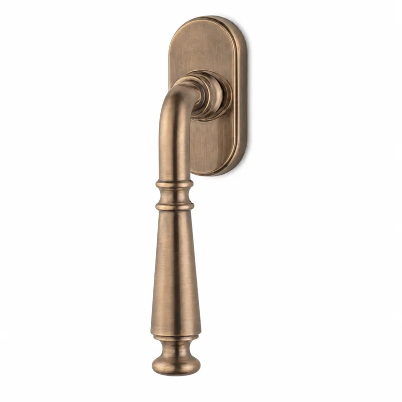 Colombo Design Ottocento KOT12 DK/SM – Brass Tilt-and-Turn Window Handle on Backplate | Antologhia
