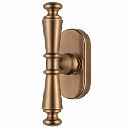 Colombo Design Ottocento KOT12 CRDK – Brass Tilt-and-Turn Window Handle on Oval Rose | Antologhia