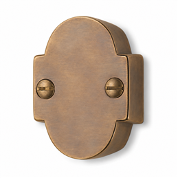 Colombo Design Ottocento KOT22PS – Oval Brass Rod Guide for External Window Cremone Rods | Antologhia