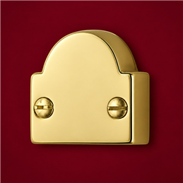 Colombo Design Ottocento KOT22TO – Oval Brass End Fitting for External Window Cremone Rods | Antologhia
