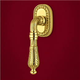 Colombo Design Roma KSE22 DK/SM – Brass Tilt-and-Turn Window Handle on Backplate | Antologhia