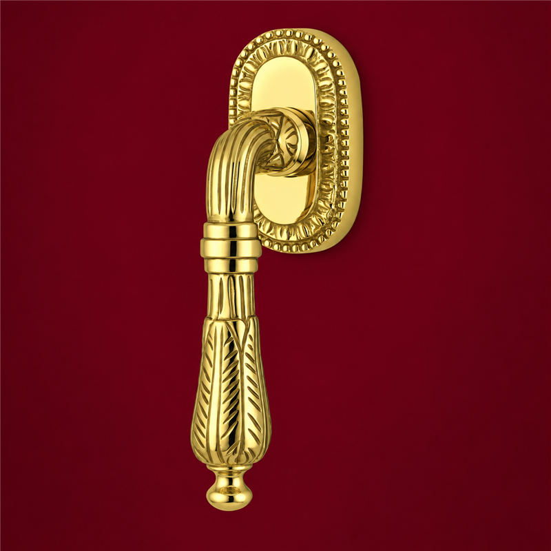Colombo Design Roma KSE22 DK/SM – Brass Tilt-and-Turn Window Handle on Backplate | Antologhia