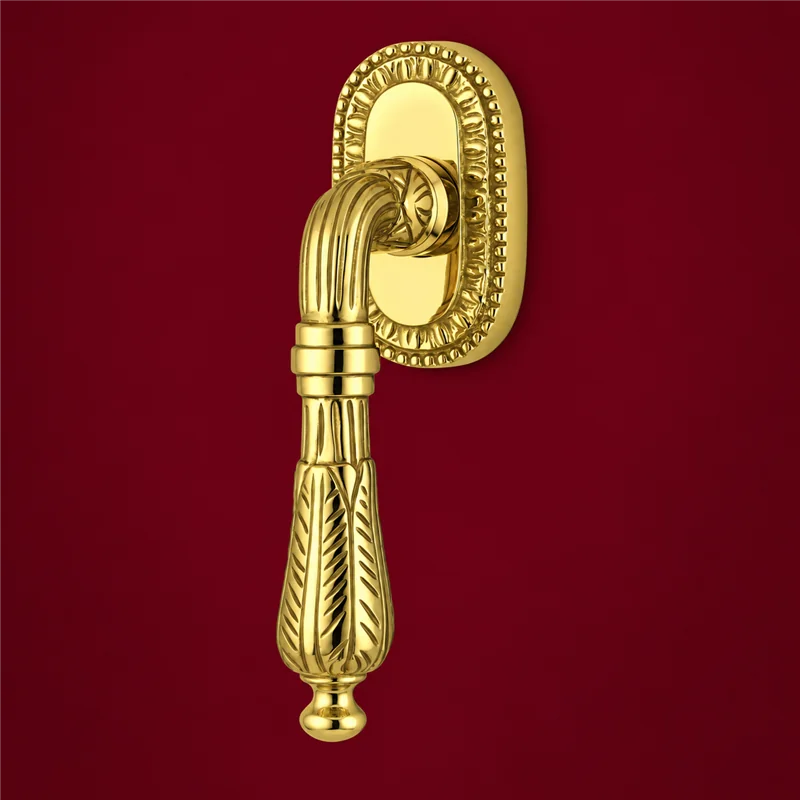 Colombo Design Roma KSE22 DK/SM – Brass Tilt-and-Turn Window Handle on Backplate | Antologhia