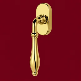 Colombo Design Siena KSI12 DK/SM – Brass Tilt-and-Turn Window Handle on Backplate | Antologhia