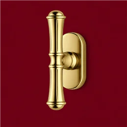 Colombo Design Venezia KVE12 CRDK – Brass Tilt-and-Turn Window Handle on Compact Oval Rose | Antologhia