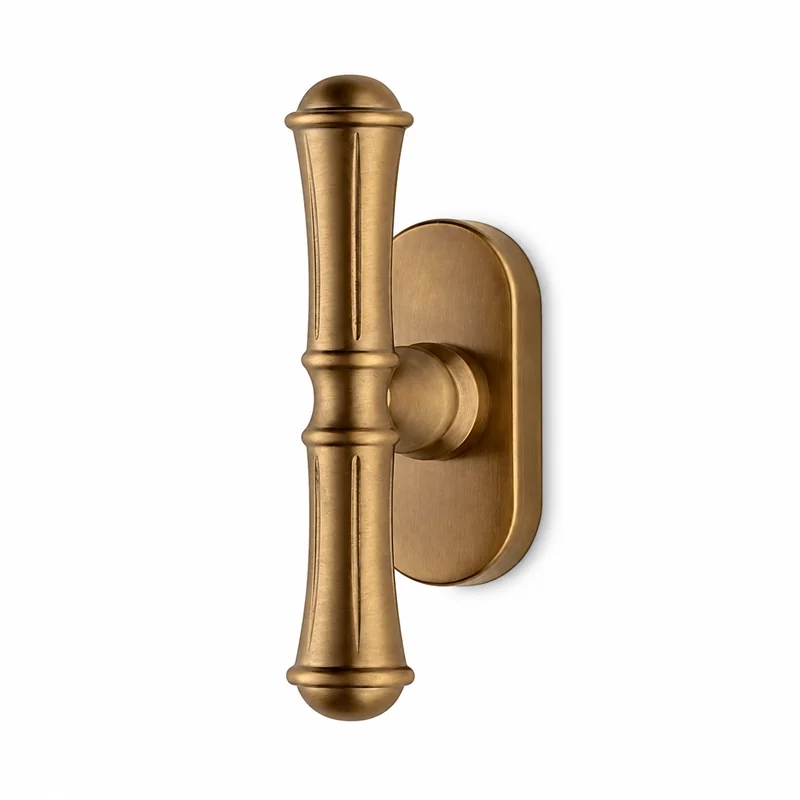 Colombo Design Venezia KVE12 CRDK – Brass Tilt-and-Turn Window Handle on Compact Oval Rose | Antologhia