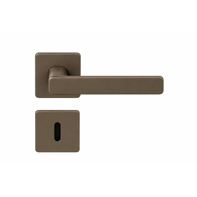 Colombo Design DUE Q CC41 R / RY – Square Rose Door Lever Handle | Mood Collection