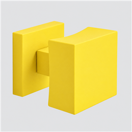 Colombo Design ONE Q CC25 – Square Fixed Brass Door Knob 52×52 mm | Mood Collection