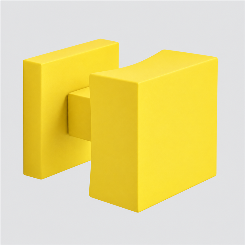 Colombo Design ONE Q CC25 – Square Fixed Brass Door Knob 52×52 mm | Mood Collection