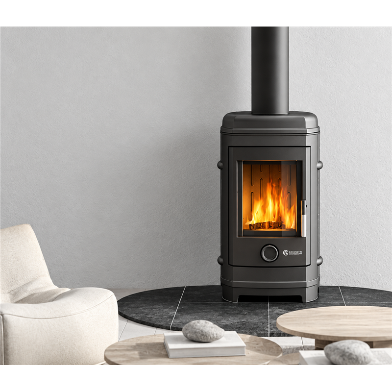 Caminetti Montegrappa LILAS EP 8.9 kW Cast Iron Wood Stove – 5 Stars