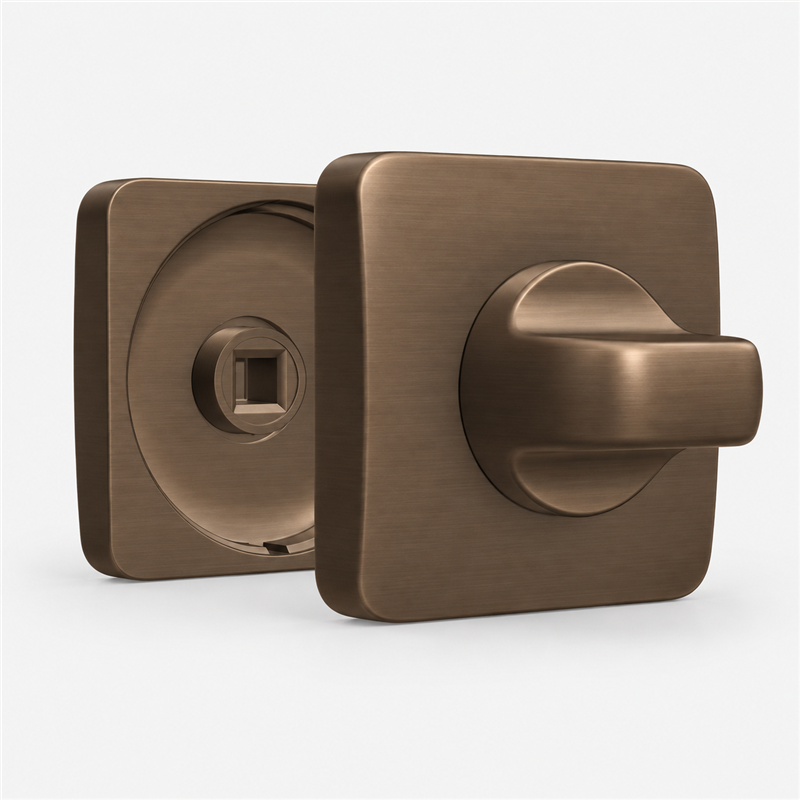 Colombo Design ONE Q CC29 BZG – Square Rose Bathroom Privacy Turn Set 52×52 mm | Mood Collection