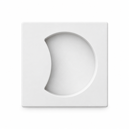Colombo Design ONE Q CC311 – Kit 2 Maniglie da Incasso Quadrate 57×57 mm per Porta Scorrevole Mood