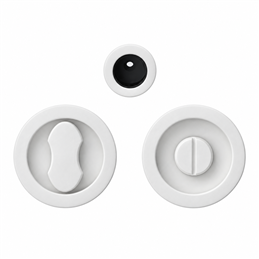 Colombo Design ONE CC211 BZG – Kit 2 Maniglie da Incasso con Nottolino per Porta Scorrevole Mood