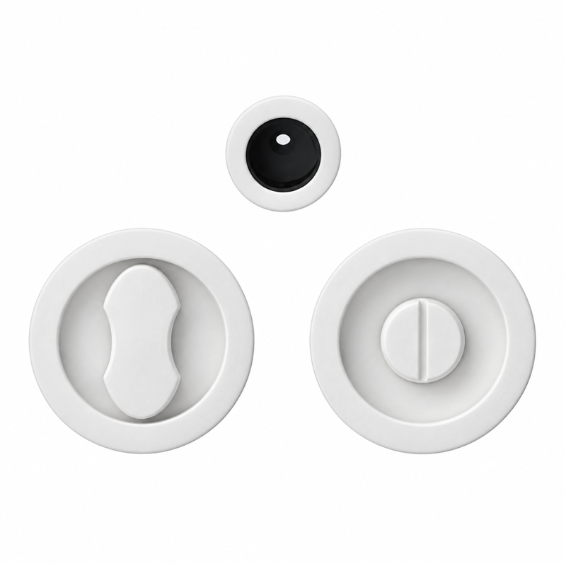 Colombo Design ONE CC211 BZG – Kit 2 Maniglie da Incasso con Nottolino per Porta Scorrevole Mood