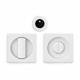 Colombo Design ONE Q CC311 BZG – Kit Maniglie da Incasso Quadrate con Nottolino per Porta Scorrevole