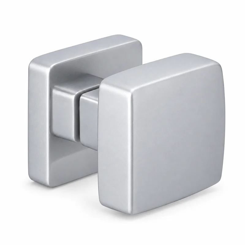 Colombo Design Kubo ID45 FISSO – Single Fixed Square Door Knob 55×55 mm