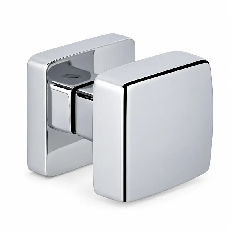 Colombo Design Kubo ID45 FISSO – Pomolo Singolo Quadrato per Porta 55×55 mm