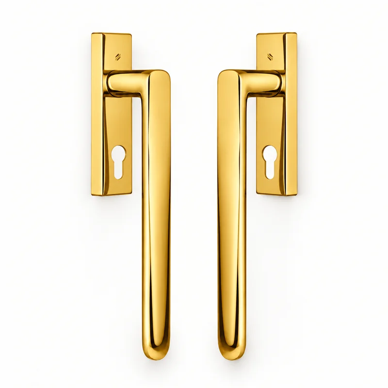 Colombo Design Robot6 ID813 YQ – Pair of Lift-and-Slide Handles with Euro Cylinder Preparation