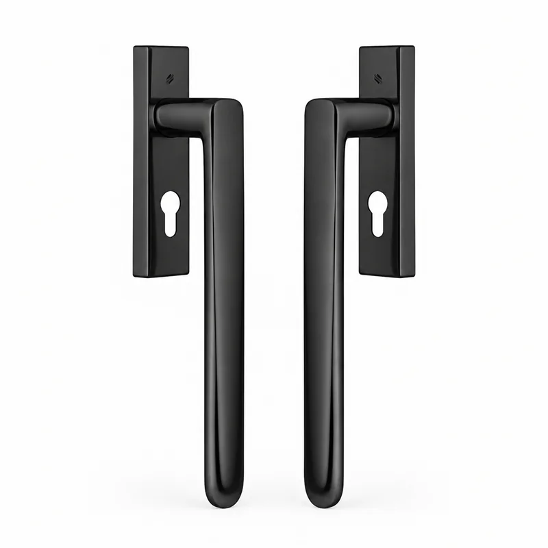 Colombo Design Robot6 ID813 YQ – Pair of Lift-and-Slide Handles with Euro Cylinder Preparation