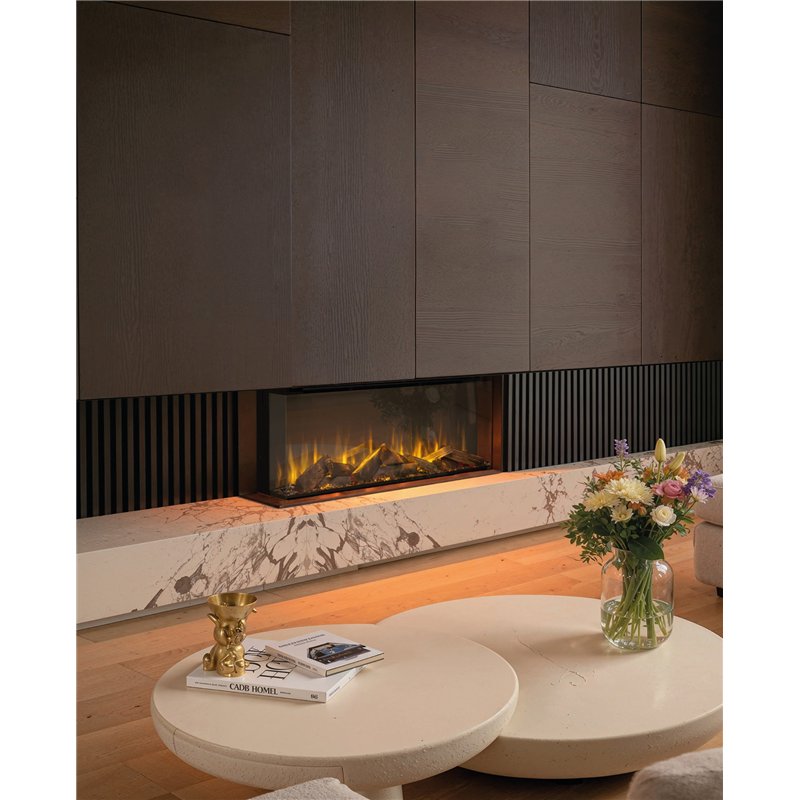 M-Living CITY 75 – Camino Elettrico LED da Incasso 1,5 kW